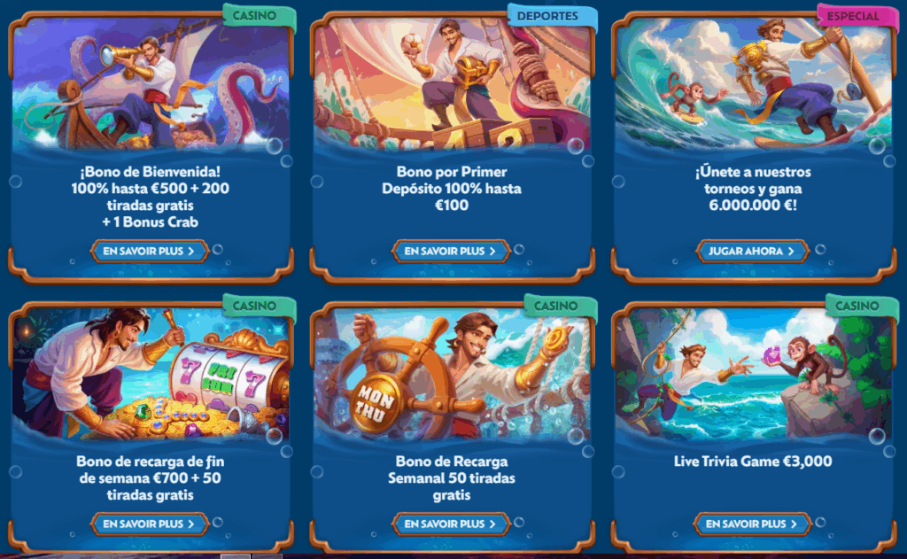 Bonos y promociones en Winbay Casino